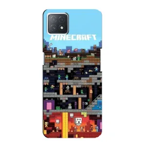 Чохол з принтом «фон Minecraft» для OPPO A73 (5G)