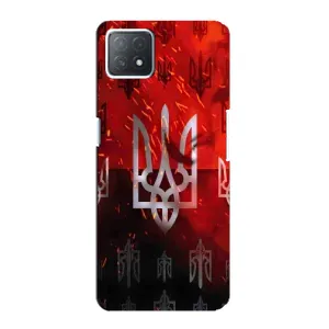 Украинские Чехлы для Oppo a73 (5G) с картинкой УПА (AlphaPrint) (ГЕРБ УПА)
