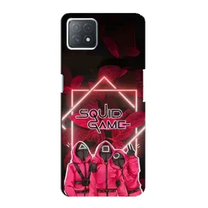 Чехол Гра в кальмара для Oppo a73 (5G) (Охранники Игра кальмара)