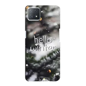 Новорічні, Святкові Чохли для Oppo a73 (5G) - 2024 год (Hello winter)