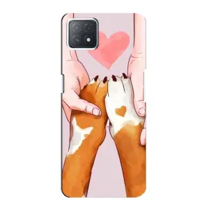 Чохол з принтом «Любовь до собак» для OPPO A73 (5G)