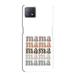Чехол с принтом «Текстовый коллаж мама» для OPPO A73 (5G)