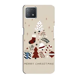 Різдвяні, Святкові Чохли для Оппо А73 5Джі (Merry Christmas)