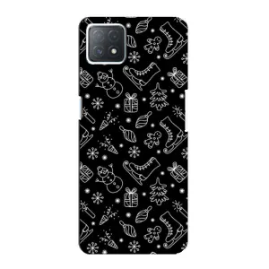 Новорічні, Святкові Чохли для Oppo a73 (5G) - 2024 год (Новорічний фон)