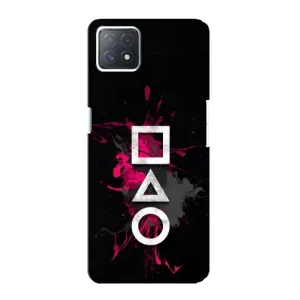 Чехол Гра в кальмара для Oppo a73 (5G) (Символы Игра кальмара)