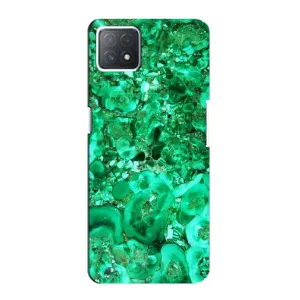 Мраморний чехол на Oppo a73 (5G) (VPrint) (Салатовий Мрамор)