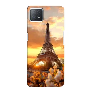 Чохол Ейфелева Вежа Oppo a73 (5G) - (AlphaPrint) (Сонячня вежа)