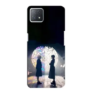 Чехлы Венсдей на Oppo a73 (5G) Уэнсдей (AlphaPrint) (Уэнздей и Инид)