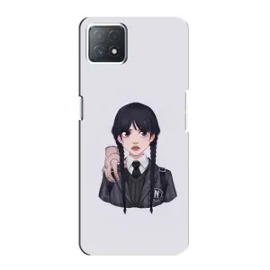Чехлы Венсдей на Oppo a73 (5G) Уэнсдей (AlphaPrint) (Уэнздей и Вещь)