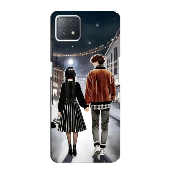 Чохол з принтом «Венздей та Тайлер» для OPPO A73 (5G) Чохол з принтом «Венздей та Тайлер» для OPPO A73 (5G)