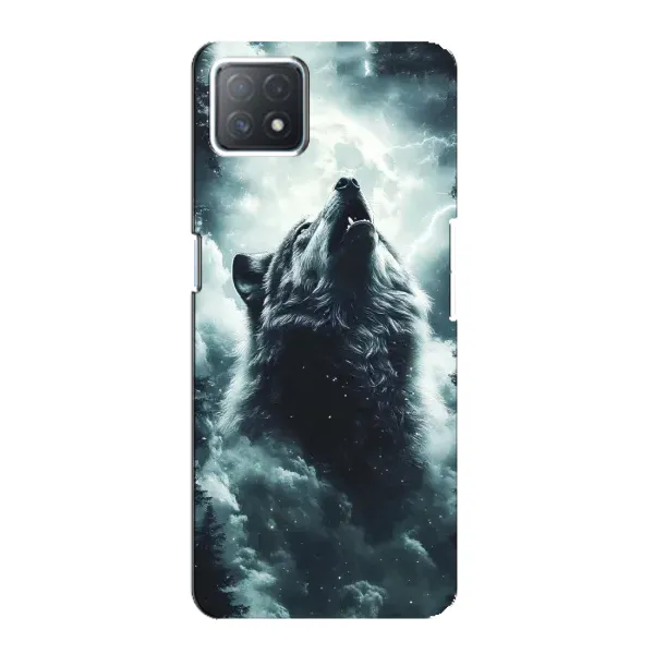 Чохол з принтом «Вовк у хмарах» для OPPO A73 (5G)