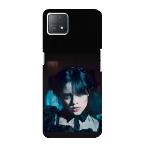 Чехлы Венсдей на Oppo a73 (5G) Уэнсдей (AlphaPrint) (взгляд Уэнздей)