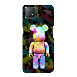 Чохол з принтом «Яскравий Bearbrick» для OPPO A73 (5G)