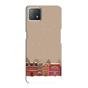 Новорічні, Святкові Чохли для Oppo a73 (5G) - 2024 год (Зимове місто)