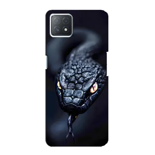 Чохол з принтом «Чорна змія» для OPPO A73 (5G)