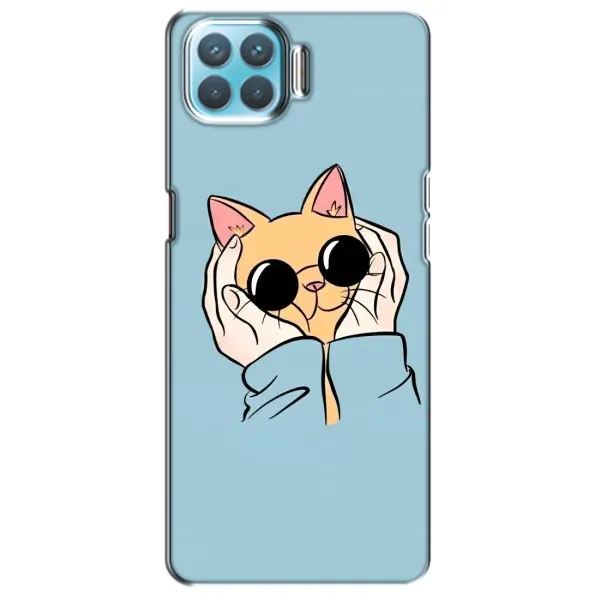 Чохол з принтом «Котик в окулярах» для OPPO A73 Чохол з принтом «Котик в окулярах» для OPPO A73