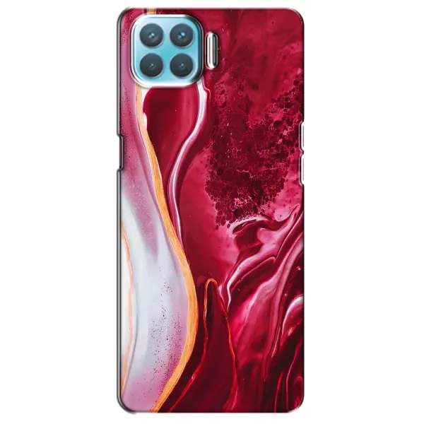 Чохол з принтом «Мрамор червоний» для OPPO A73