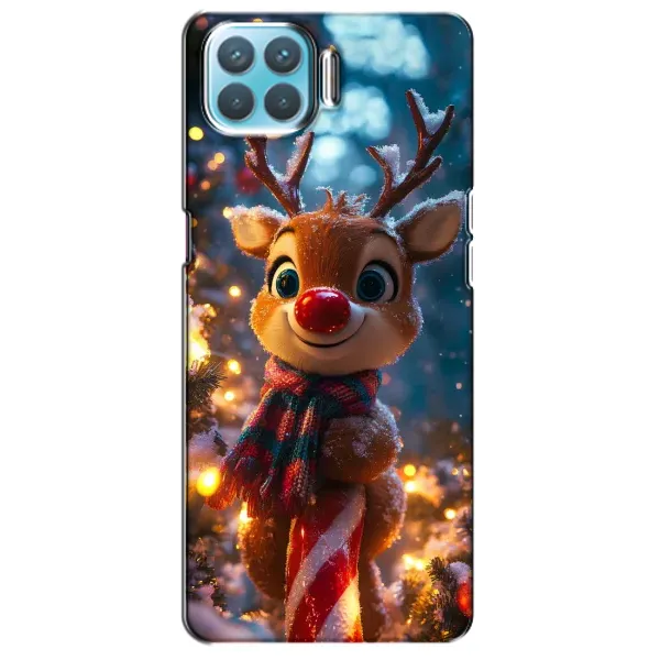 Чехол с принтом «Олень с шарфом» для OPPO A73