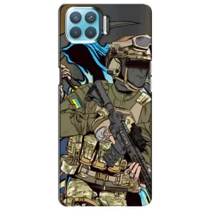 Чехлы с картинкой ЗСУ для Oppo A73 (AlphaPrint) (Воїн ЗСУ)