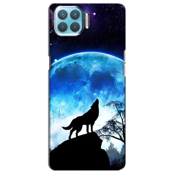 Чохол з принтом «Вовк на місяць» для OPPO A73