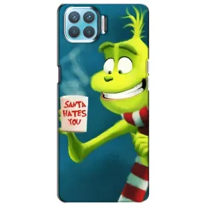 Різдвяні Чохли для Oppo A73 (VPrint) (Зелений Грінч)