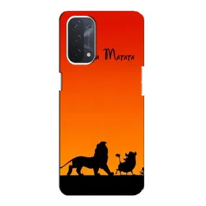 Чохол Король лев на OPPO a74 (5G) (Акуна Матата закат)
