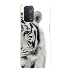 Чехлы с картинками животных Oppo a74 (5G) (Белый Тигр)