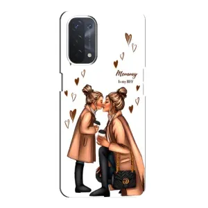 Чохол з друком для Oppo a74 (5G) - (Мама з дитинкою) (AlphaPrint) (Донька і мама)