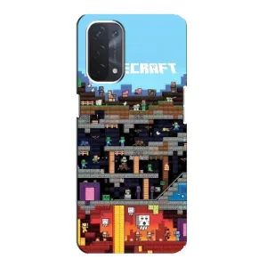 Чехол с принтом «фон Minecraft» для OPPO A74 (5G)