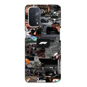 Чохол Формула1 на Oppo a74 (5G) (Гоночний колаж Ф1)