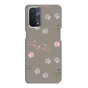 Чехол с принтом «Лапы и усы» для OPPO A74 (5G)