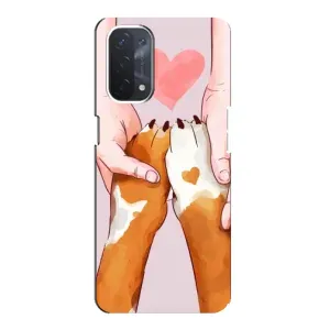 Чохол з принтом «Любовь до собак» для OPPO A74 (5G)