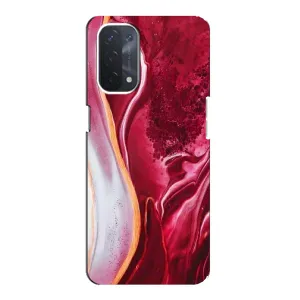 Чохол для OPPO a74 (5G) - з принтом (Дизайнерські) (AlphaPrint) (Мрамор червоний)