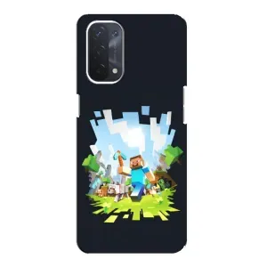 Чехол с принтом «персонажи Minecraft» для OPPO A74 (5G)