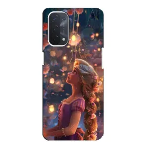 Чохол Рапунцель для Oppo a74 (5G) (Рапунцель ліхтарики)