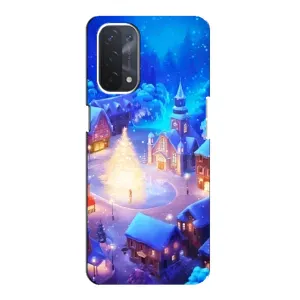 Різдвяні Чохли для Oppo a74 (5G) (VPrint) (Різдвяне місто)
