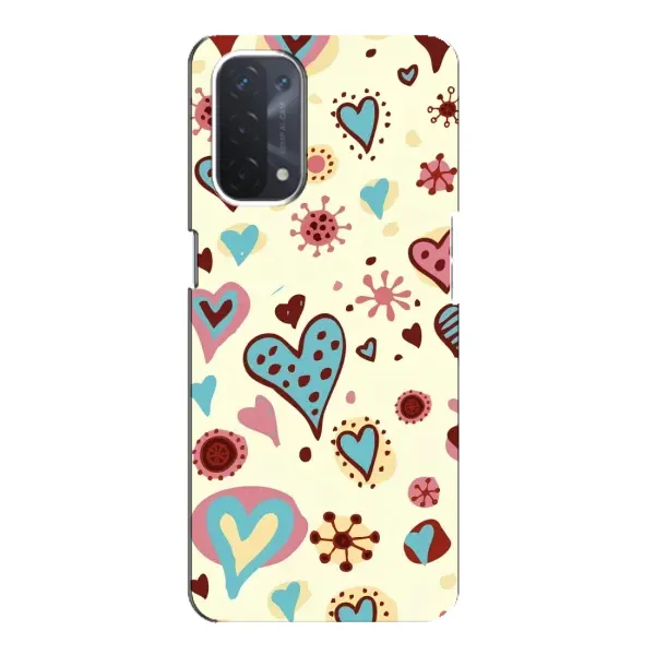 Чохол з принтом «Сердечки» для OPPO A74 (5G) Чохол з принтом «Сердечки» для OPPO A74 (5G)