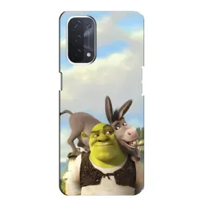 Чохол з мультфільмом Шрек на Oppo a74 (5G) (Шрек та Осел)