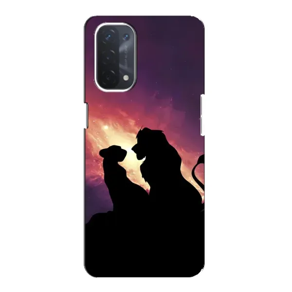 Чохол з принтом «Силует Сімба і Налу» для OPPO A74 (5G)