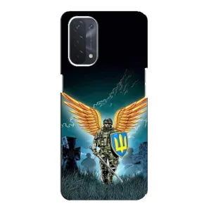 Чехлы с картинкой ЗСУ для Oppo a74 (5G) (AlphaPrint) (Солдат ЗСУ)
