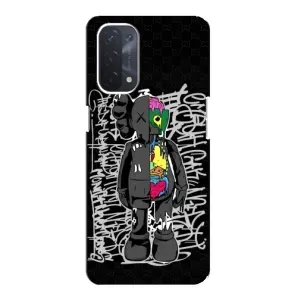 Чохол з принтом «Стиль Bearbrick» для OPPO A74 (5G)