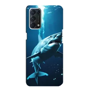 Чохол з картинкою 'Хижаки' для OPPO A74 (Акула під водою)