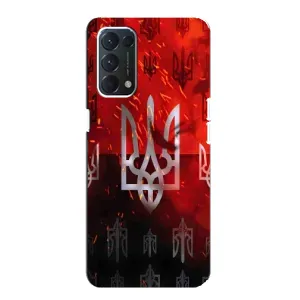 Украинские Чехлы для OPPO A74 с картинкой УПА (AlphaPrint) (ГЕРБ УПА)