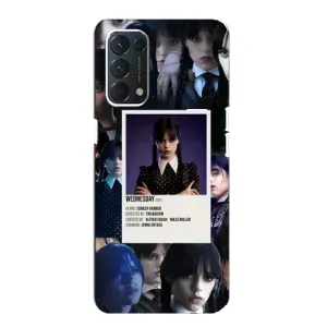 Чохли Венсдей на OPPO A74 Уенсдей (AlphaPrint) (колаж Венздей)