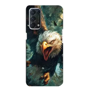 Чохол з картинкою 'Хижаки' для OPPO A74 (Орел у польоті)