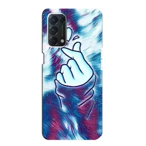 Чехол с принтом «Радужное сердце» для OPPO A74