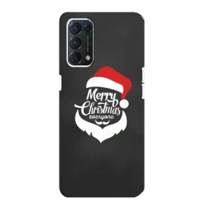 Рождественские Чехлы для OPPO A74 (VPrint) (Санта Крисмас)