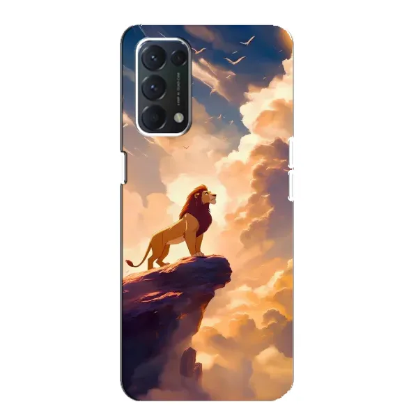 Чохол з принтом «Сімба на скелі» для OPPO A74