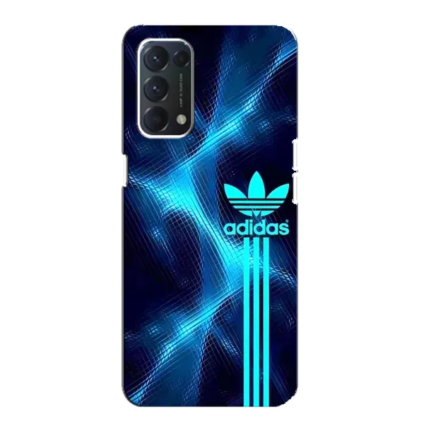 Чохол з принтом «Синій Адідас» для OPPO A74 Чохол з принтом «Синій Адідас» для OPPO A74