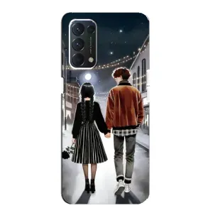 Чохол з дизайном Венздей 2 на OPPO A74 (Венздей та Тайлер)